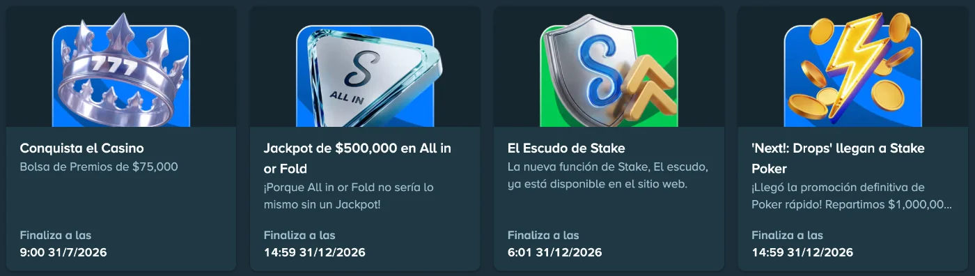 Ofertas y promociones exclusivas de Stake Casino